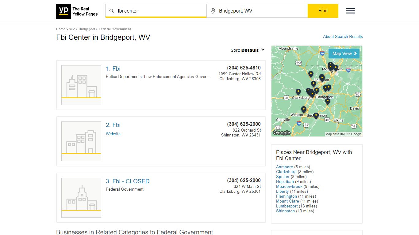 Fbi Center in Bridgeport, WV with Reviews - YP.com - Yellow Pages