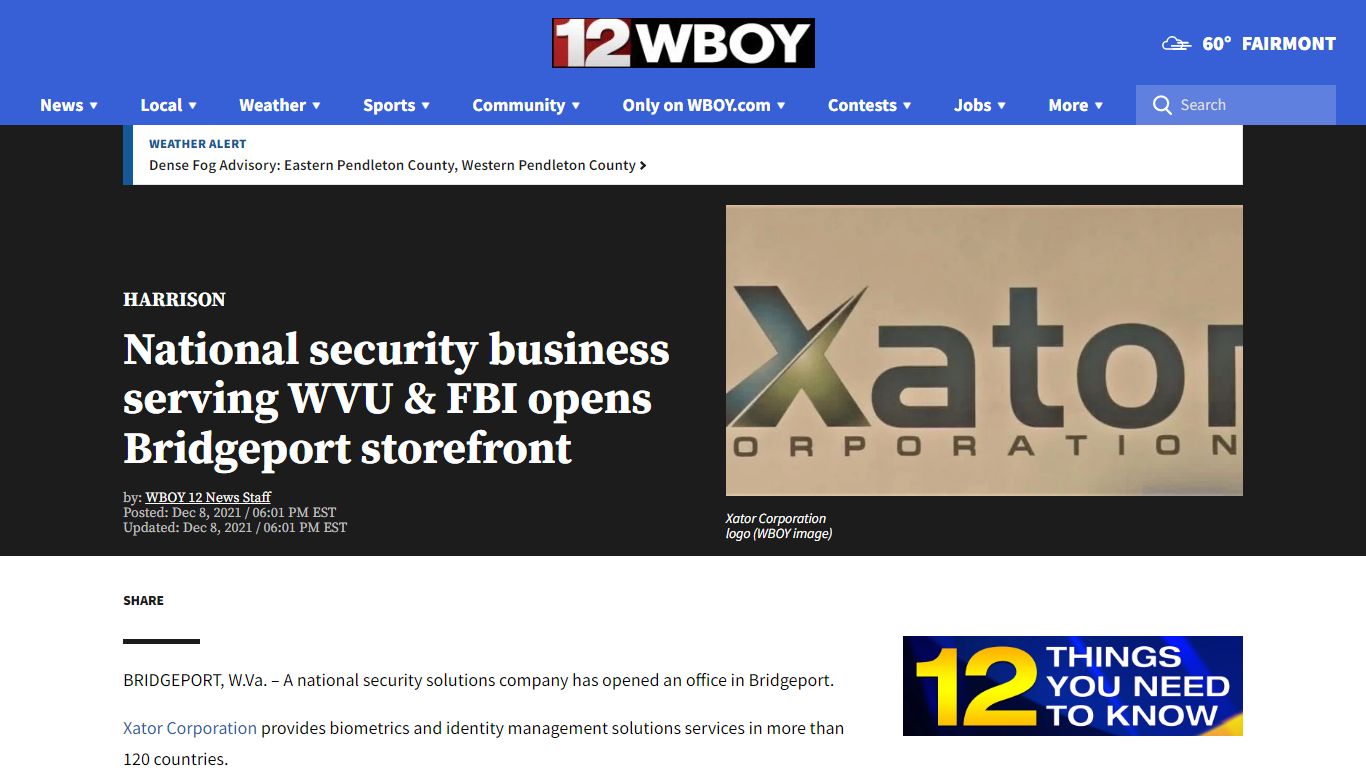 Xator Corporation opens in Bridgeport, WV - WBOY.com